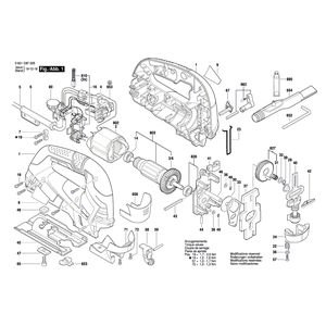 для электролобзика Bosch GST 850 BE 230 V 3601E8F120, деталировка 1