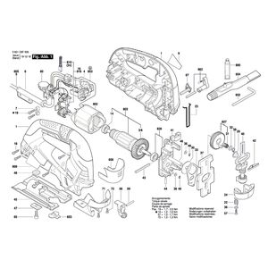 для электролобзика Bosch GST 90 BE 230 V 3601E8F000, деталировка 1