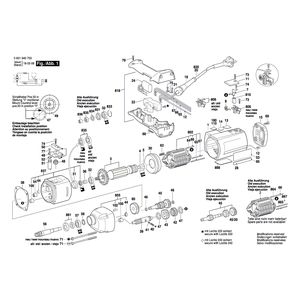 для мешалки Bosch GRW 11 E 220 V 0601940703, деталировка 1