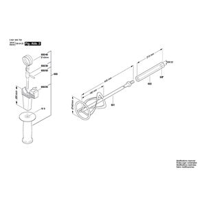 для мешалки Bosch GRW 11 E 220 V 0601940703, деталировка 2