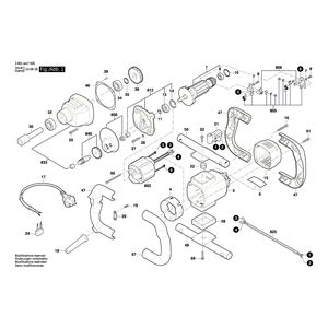 для мешалки Bosch GRW 12 E 230 V 3601AA7000, деталировка 1