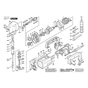 для высечных ножниц Bosch 220 V 0601527003, деталировка 1