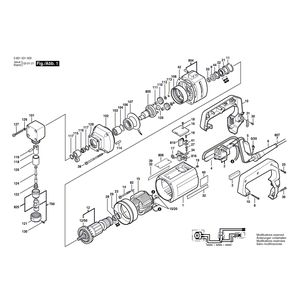 для высечных ножниц Bosch 220 V 0601531003, деталировка 1