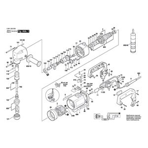 для высечных ножниц Bosch 220 V 0601532003, деталировка 1