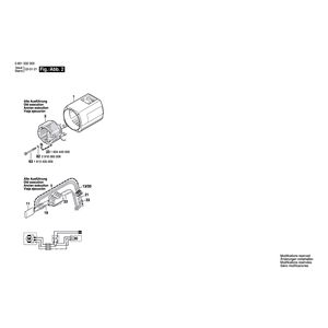 для высечных ножниц Bosch 220 V 0601532003, деталировка 2