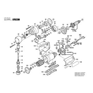 для высечных ножниц Bosch GNA 1,6 230 V 0601529103, деталировка 1