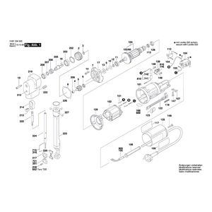 для высечных ножниц Bosch GNA 1,6 L 230 V 0601534003, деталировка 1