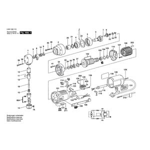 для высечных ножниц Bosch GNA 2,0 220 V 0601530103, деталировка 1