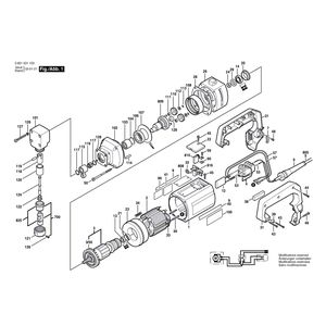 для высечных ножниц Bosch GNA 2,5 230 V 0601531103, деталировка 1