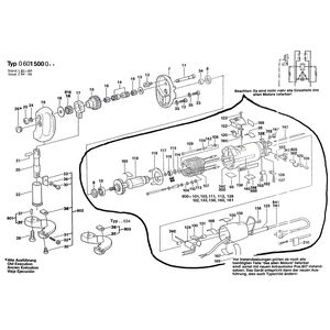 для листовых ножниц Bosch 220 V 0601500003, деталировка 1