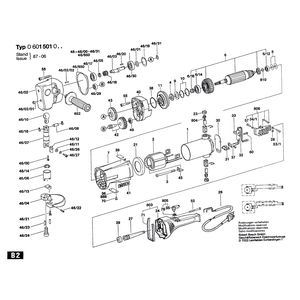 для листовых ножниц Bosch 220 V 0601501003, деталировка 1