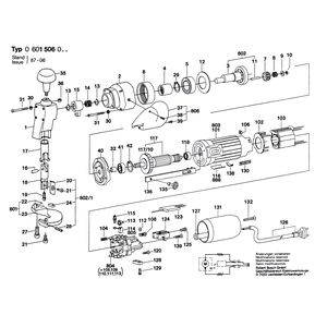 для листовых ножниц Bosch 220 V 0601506003, деталировка 1