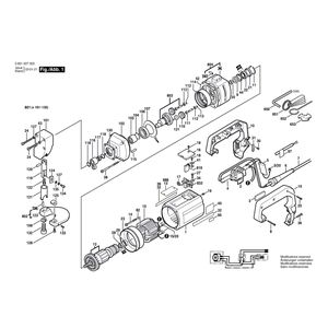 для листовых ножниц Bosch 220 V 0601507003, деталировка 1