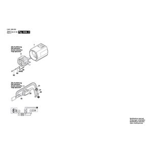 для листовых ножниц Bosch 220 V 0601508003, деталировка 2