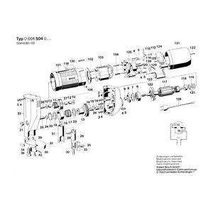 для листовых ножниц Bosch 230 V 0601504003, деталировка 1