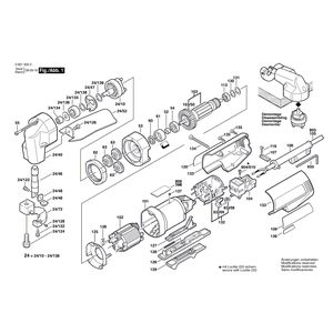 для листовых ножниц Bosch GSC 16 230 V 0601500203, деталировка 1