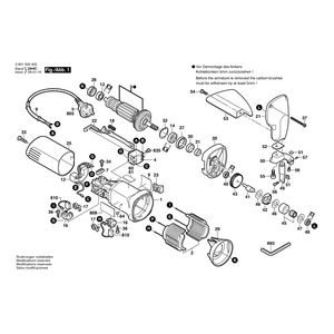 для листовых ножниц Bosch GSC 160 230 V 0601500403, деталировка 1