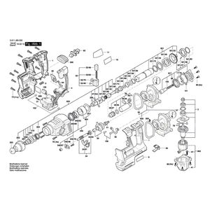 для аккумуляторного отбойного молотка Bosch GBH 18V-26 18 V 3611J09000, деталировка 1