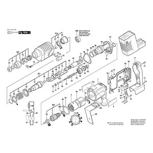 для аккумуляторного отбойного молотка Bosch GBH 24 VR 24 V 0611213103, деталировка 1