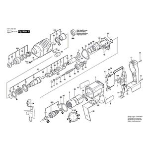 для аккумуляторного отбойного молотка Bosch GBH 24 VRE 24 V 0611213703, деталировка 1