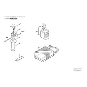 для перфоратора Bosch GBH 24 VFR 24 V 0611246703, деталировка 2