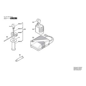 для перфоратора Bosch GBH 24 VFR 24 V 0611261560, деталировка 2