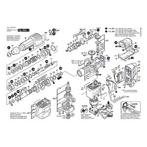 для отбойного молотка Bosch GBH 10 DC 230 V 0611223703, деталировка 1