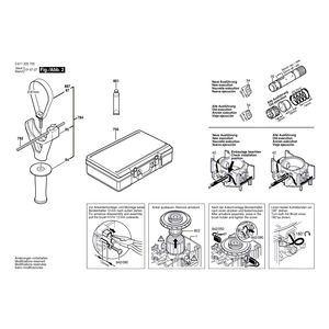 для отбойного молотка Bosch GBH 10 DC 230 V 0611223703, деталировка 2