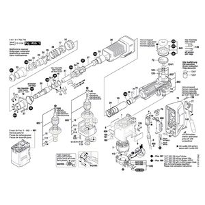 для отбойного молотка Bosch GSH 10 C 230 V 0611311703, деталировка 1