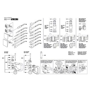 для отбойного молотка Bosch GSH 10 C 230 V 0611311703, деталировка 2