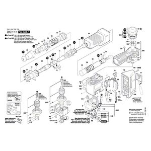 для отбойного молотка Bosch GSH 11 E 230 V 0611316703, деталировка 1