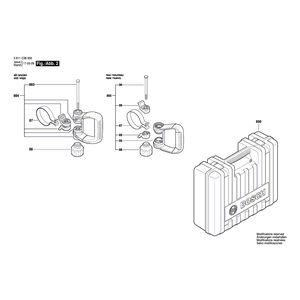 для отбойного молотка Bosch GSH 11 VC 230 V 3611C36000, деталировка 2