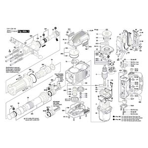 для отбойного молотка Bosch GSH 16-30 230 V 3611C35100, деталировка 1