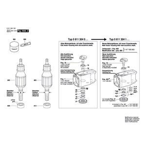 для отбойного молотка Bosch GSH 27 230 V 0611304103, деталировка 2