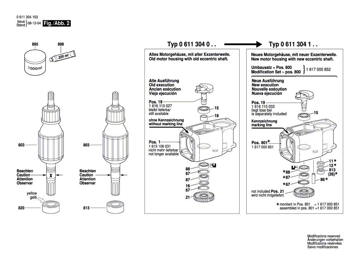 для отбойного молотка Bosch GSH 27 230 V 0611304103, деталировка 2