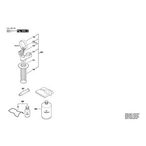 для отбойного молотка Bosch GSH 3 230 V 0611320703, деталировка 2