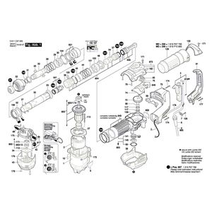 для отбойного молотка Bosch GSH 5 230 V 3611C37000, деталировка 1