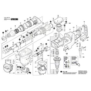 для отбойного молотка Bosch GSH 5 230 V 3611C38700, деталировка 1