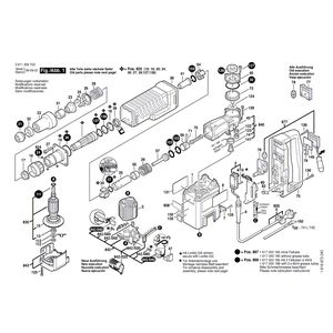 для отбойного молотка Bosch GSH 5 CE 230 V 0611309703, деталировка 1