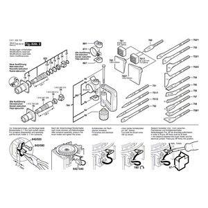 для отбойного молотка Bosch GSH 5 CE 230 V 0611309703, деталировка 2