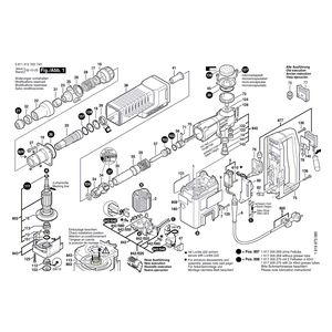 для отбойного молотка Bosch GSH 5 CE 230 V 0611313703, деталировка 1