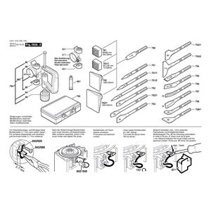 для отбойного молотка Bosch GSH 5 CE 230 V 0611313703, деталировка 2