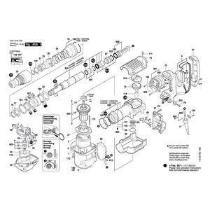 для отбойного молотка Bosch GSH 5 E 230 V 0611318703, деталировка 1