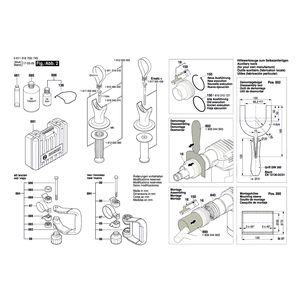 для отбойного молотка Bosch GSH 5 E 230 V 0611318703, деталировка 2