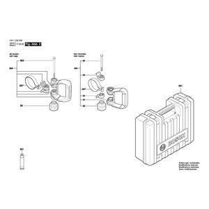 для отбойного молотка Bosch GSH 7 VC 230 V 3611C22000, деталировка 2