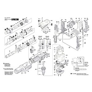 для отбойного молотка Bosch GSH 7 VC 230 V 3611C22001, деталировка 1