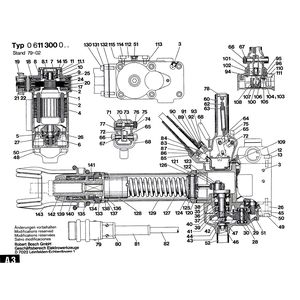 для перфоратора Bosch 220 V 0611300003, деталировка 1