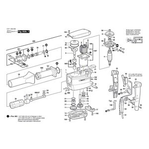 для перфоратора Bosch 220 V 0611302003, деталировка 1