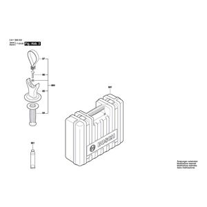 для перфоратора Bosch 220 V 3611B69020, деталировка 2