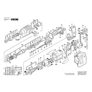 для перфоратора Bosch 510 220 V 0611212662, деталировка 1